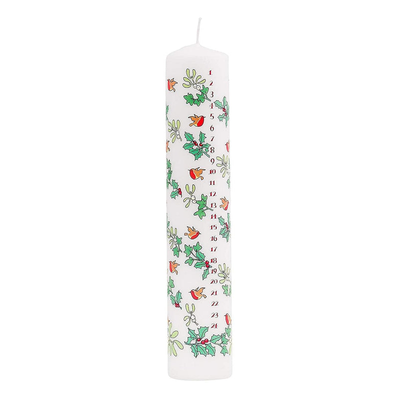 Holly and the Ivy Advent Pillar Candle - Shelburne Country Store