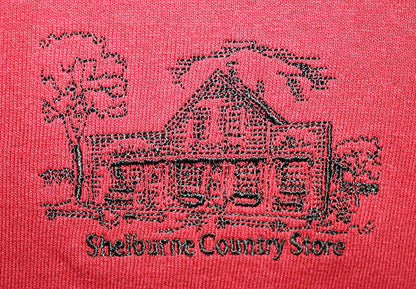 Shelburne Country Store Embroidered T-Shirt - Garnet X-Large - Shelburne Country Store