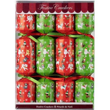 Christmas Puppies Cracker - 10" 8ct - Shelburne Country Store