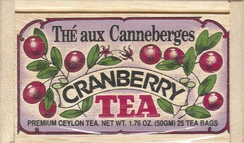 Cranberry Tea - 25 Bag - Shelburne Country Store