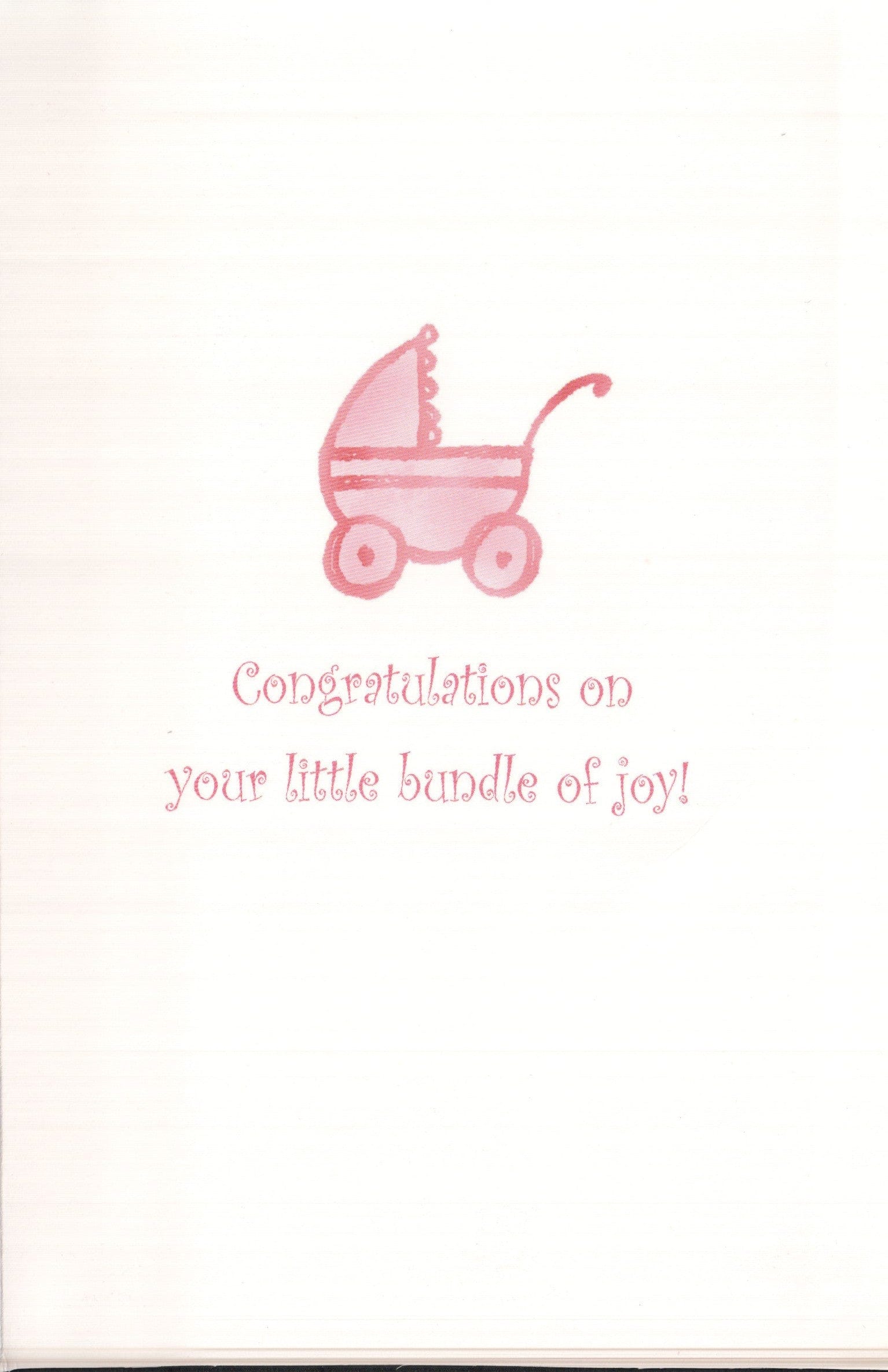 New Baby Card - Bundle of Joy (Girl) - Shelburne Country Store