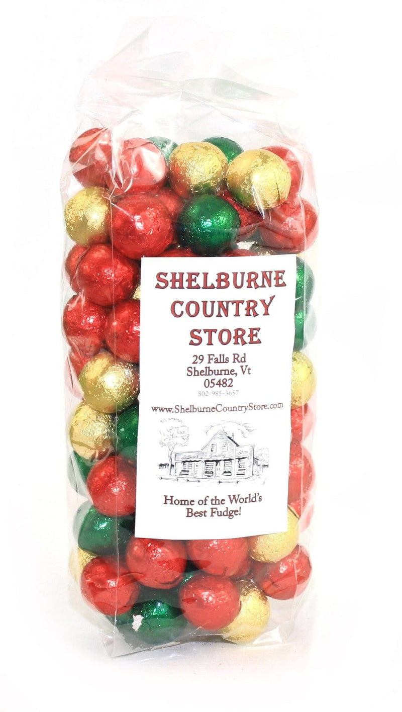 Foil Dark Chocolate Ornaments - 1 Pound - Shelburne Country Store
