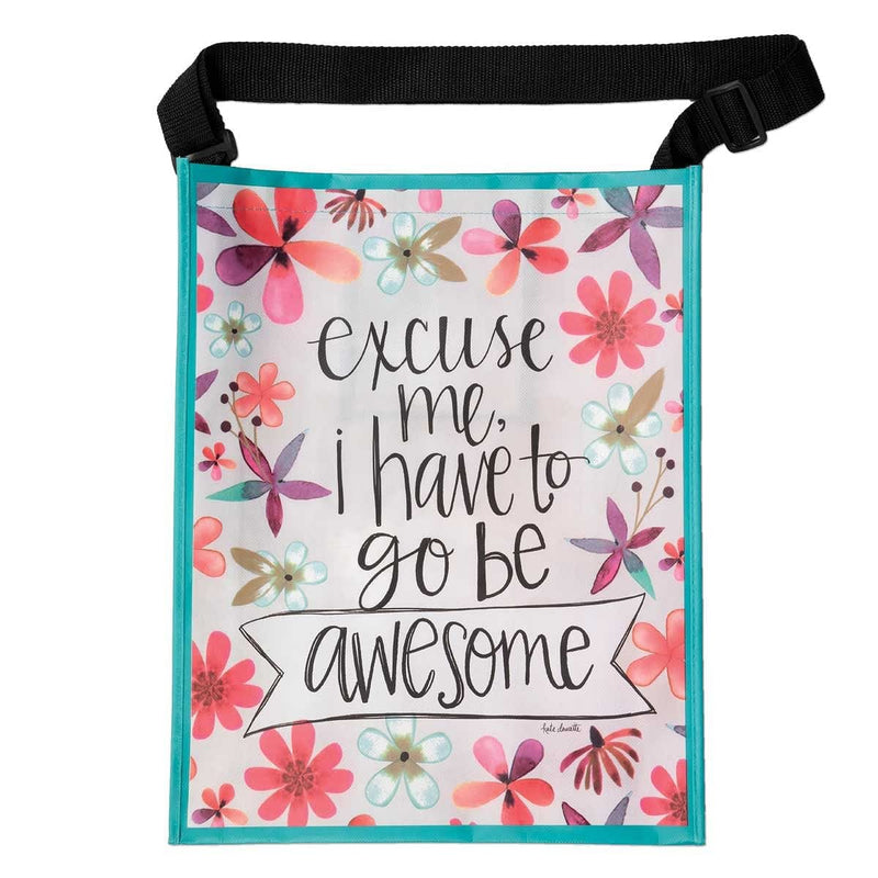 Vertical Shopping Tote Bag - Go Be Awesome - Shelburne Country Store
