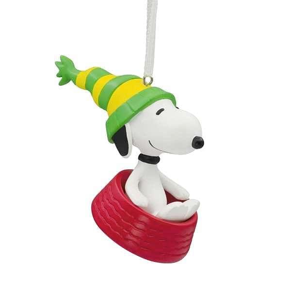 Resin Snoopy In Food Dish Sled - Shelburne Country Store