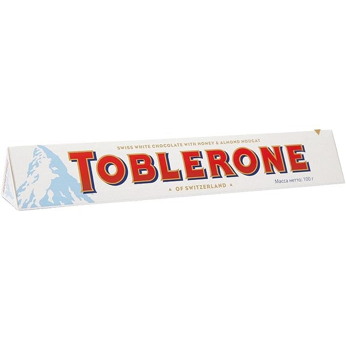 Toblerone Swiss White Chocolate with Salted Caramelized Almonds & Honey - Shelburne Country Store