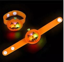 8.5" Light-Up Jack-O-Lantern Snap Bracelet - Shelburne Country Store
