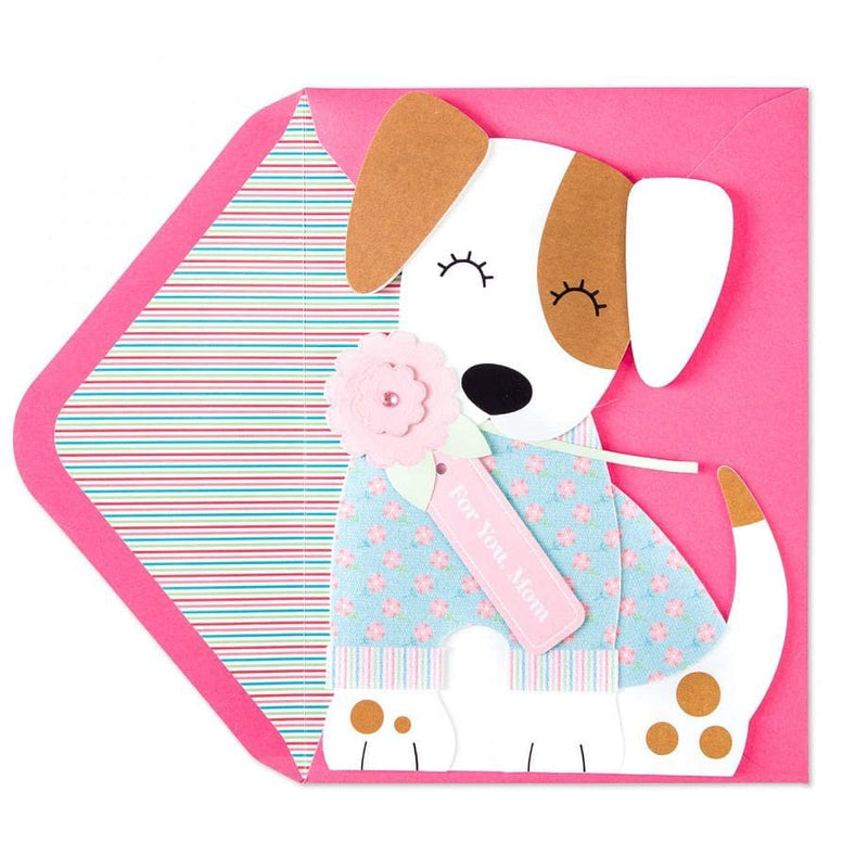 Dog with Flowers Mothers Day Card - Shelburne Country Store