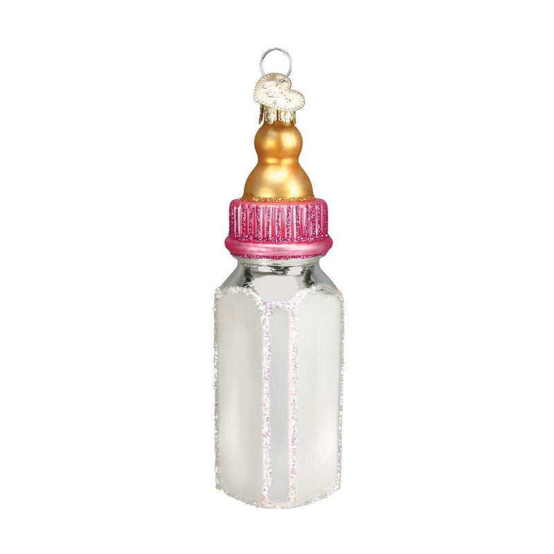 Baby Bottle Ornament -  Pink - Shelburne Country Store