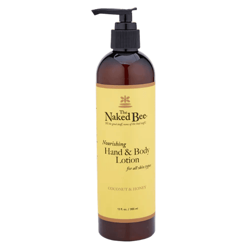 Naked Bee Hand & Body Lotion Pump - Coconut/Honey 12oz - Shelburne Country Store