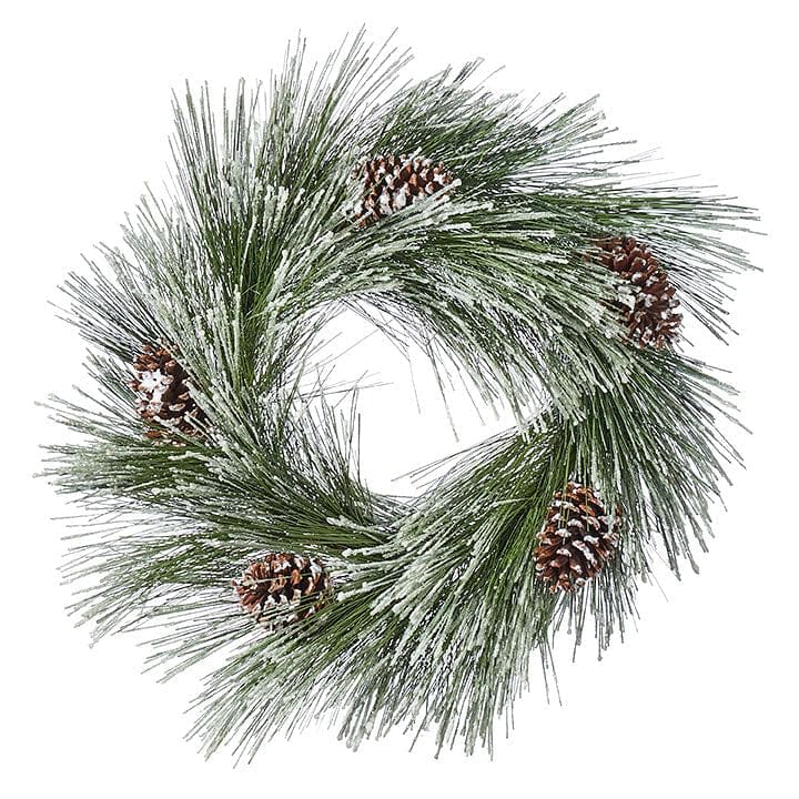 26" Long Needle Pine Wreath - Shelburne Country Store