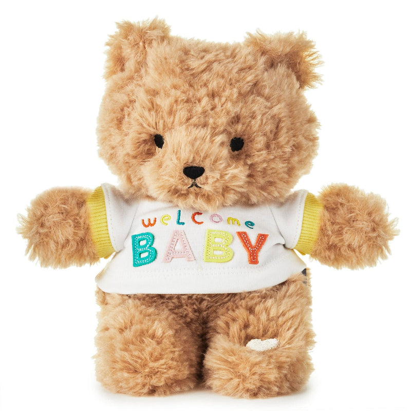 Welcome Baby Recordable Teddy Bear Stuffed Animal - 8.75" - Shelburne Country Store