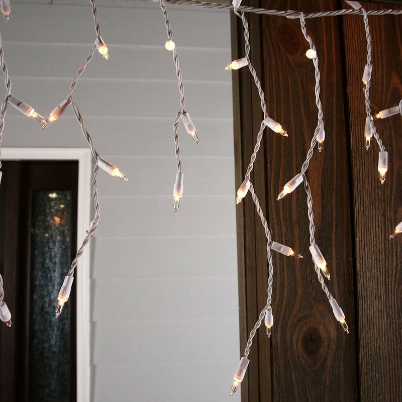 GE Constant On 600 Count White Icicle Style LIghts - Shelburne Country Store