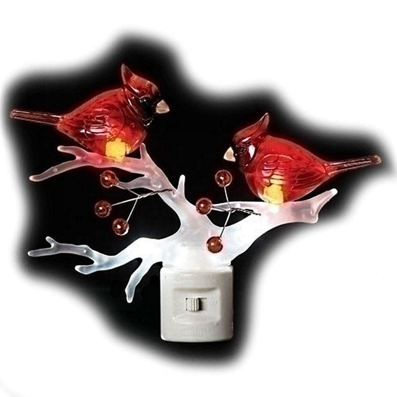 Cardinals on a Branch LED Nightlight - Shelburne Country Store