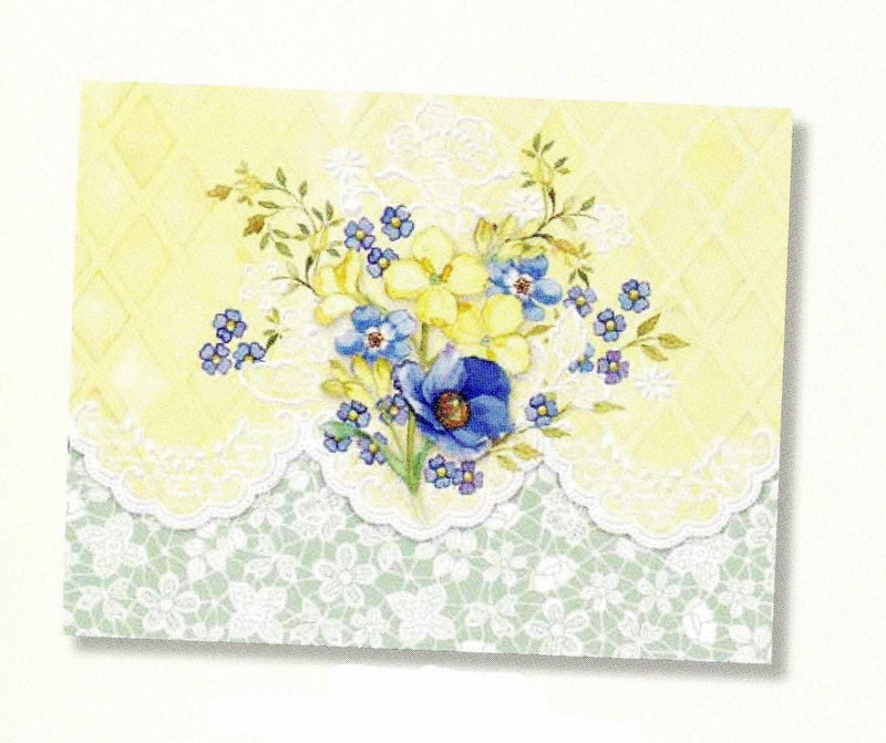 Carol Wilson - Embossed Boxed Note Card - Sunny Bouquet - Shelburne Country Store