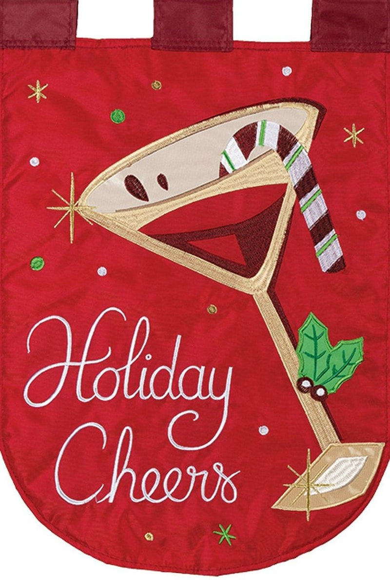 Holiday Cheers Flag - Shelburne Country Store