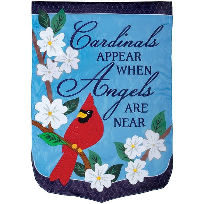 Angels Are Near Garden Applique  Flag - Shelburne Country Store