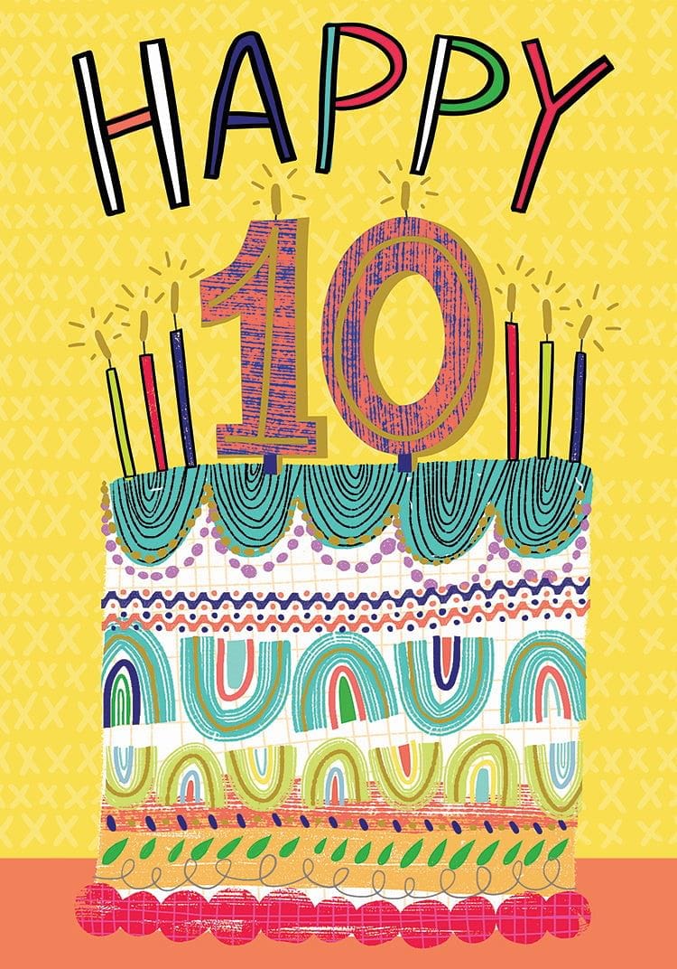 Happy 10th  Birthday Card - Shelburne Country Store