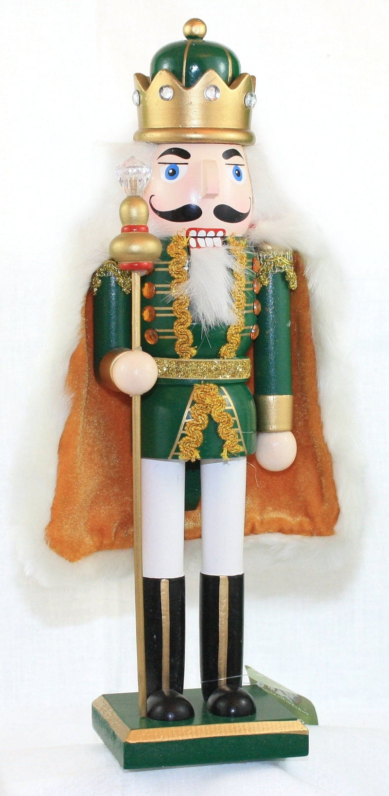 14" Santa's Workshop Caped King Nutcracker - - Shelburne Country Store