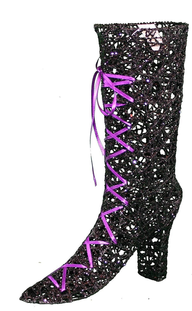 Web & Lace Witches Wicked High Heel Boot - Halloween Decor - Shelburne Country Store