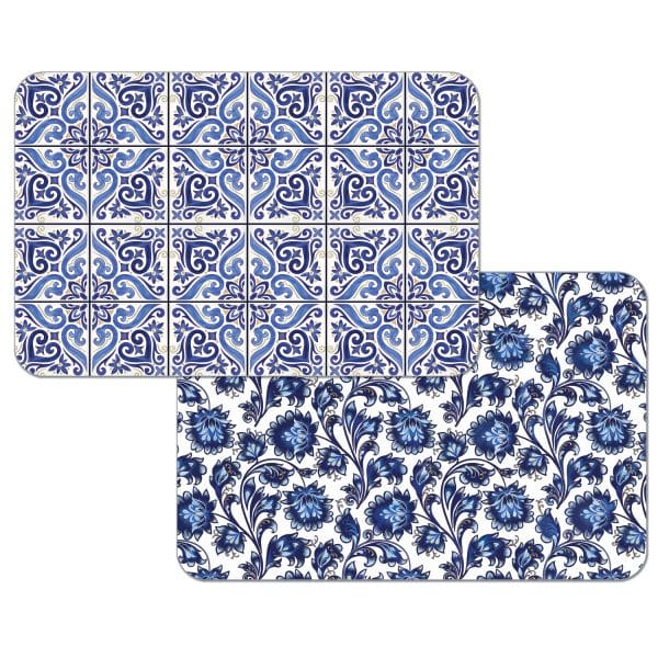 Shades of Blue – Easy Care Reversible Placemat - Shelburne Country Store