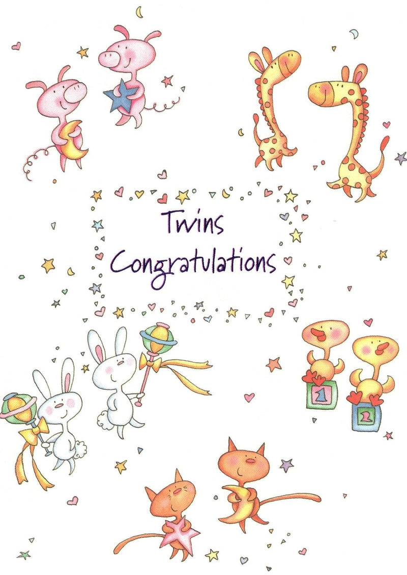 Twins Congratulations Baby Card - Shelburne Country Store