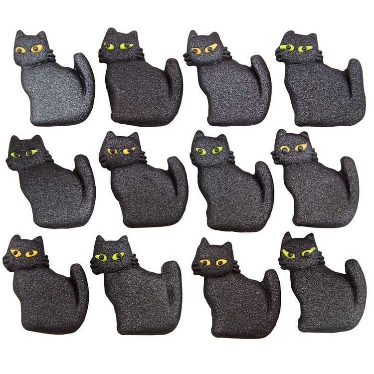 Black Cat Royal Icing Decorations - 10 Count - Shelburne Country Store