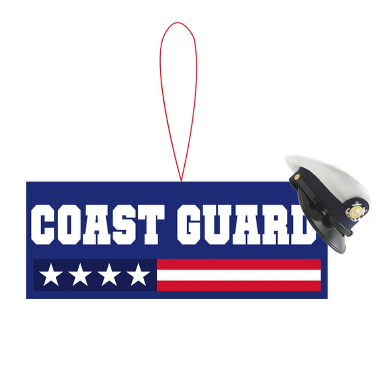 Coast Guard Sign with Hat Ornament - Shelburne Country Store