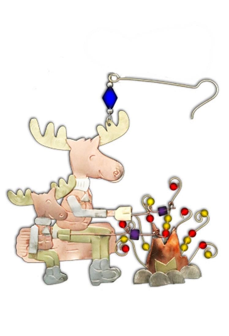 Moose Campfire Ornament - Shelburne Country Store