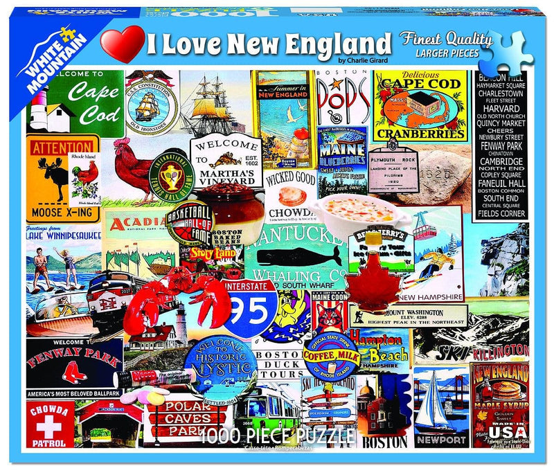 I Love New England - 1000 Piece Jigsaw Puzzle - Shelburne Country Store
