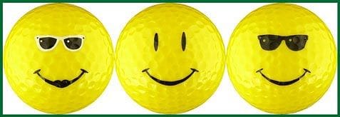 Smiley Faces Yellow Golfball - Shelburne Country Store