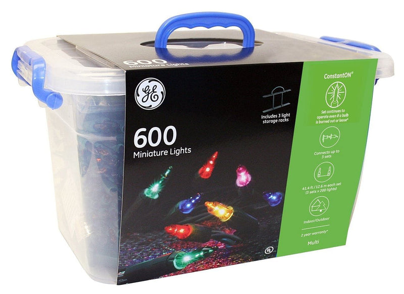 Ge 600 Count Mulicolor Mini LED Lights In Tub - Shelburne Country Store
