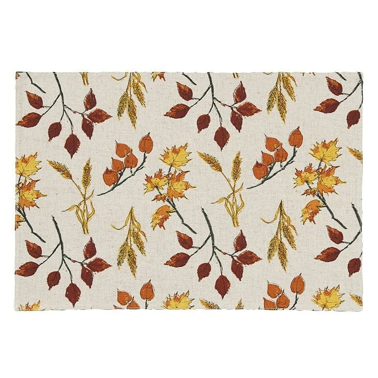 Fall Leaves and Wheat Placemat - Shelburne Country Store