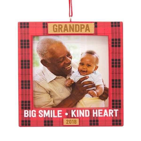 Grandpa Big Smile Kind Heart 2018 Photo Ornament - Shelburne Country Store