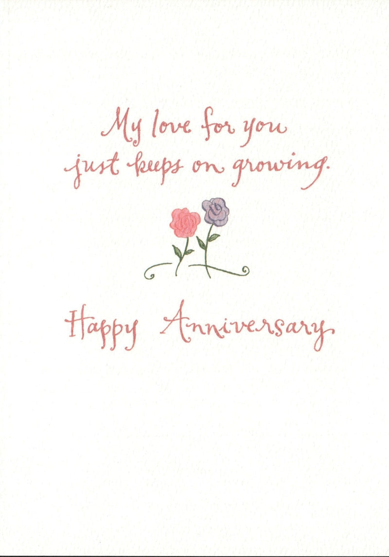 Anniversary Card - My Love Keeps Growing - Shelburne Country Store