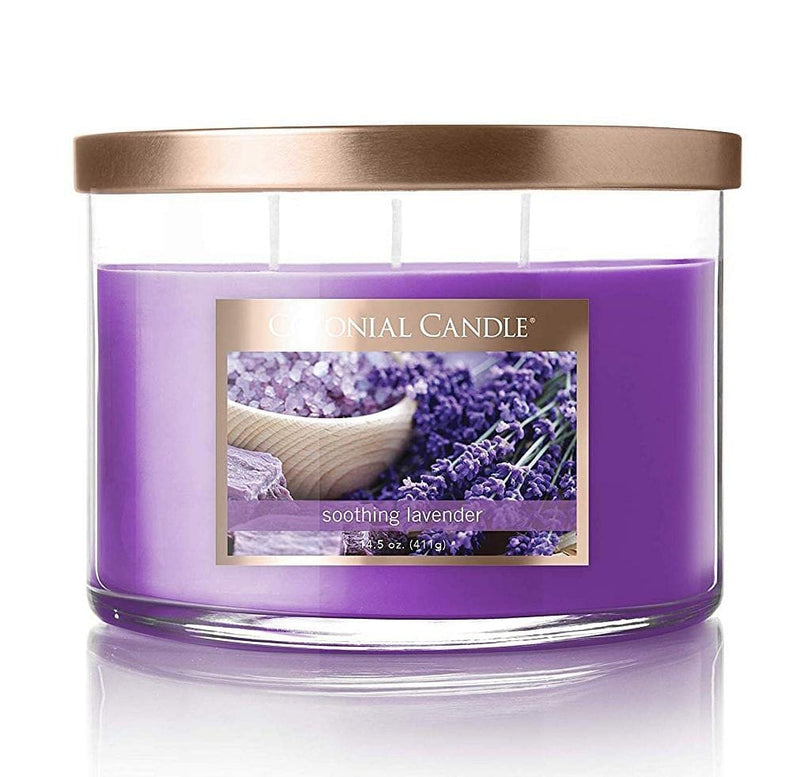 Colonial Candle 3 Wick Jar Candle - Soothing Lavender - Shelburne Country Store