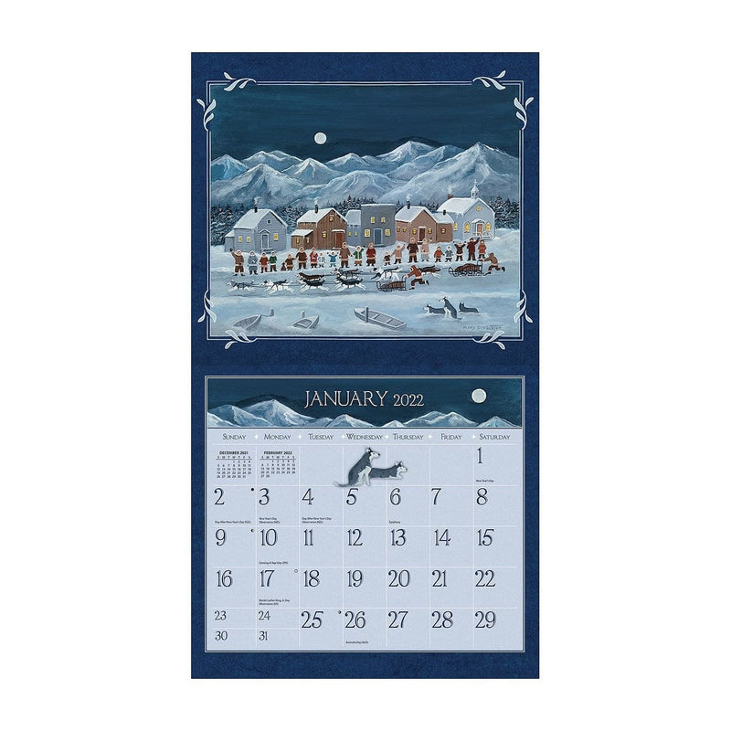 2022 Lang Folk Art Wall Calendar - Shelburne Country Store