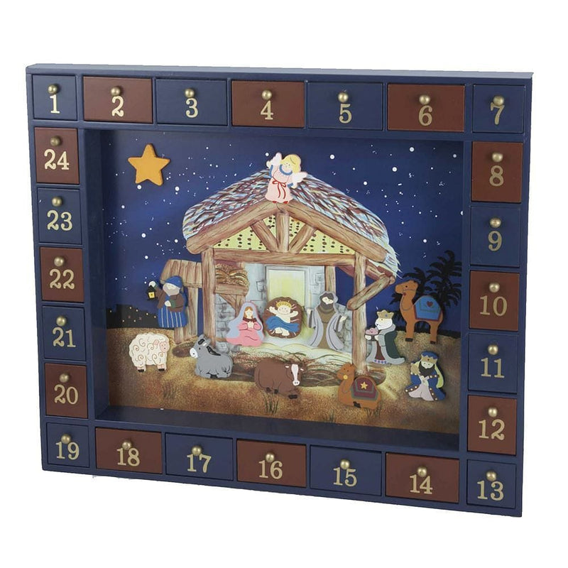 Magnetic Nativity Advent Calendar with Gifts - Shelburne Country Store