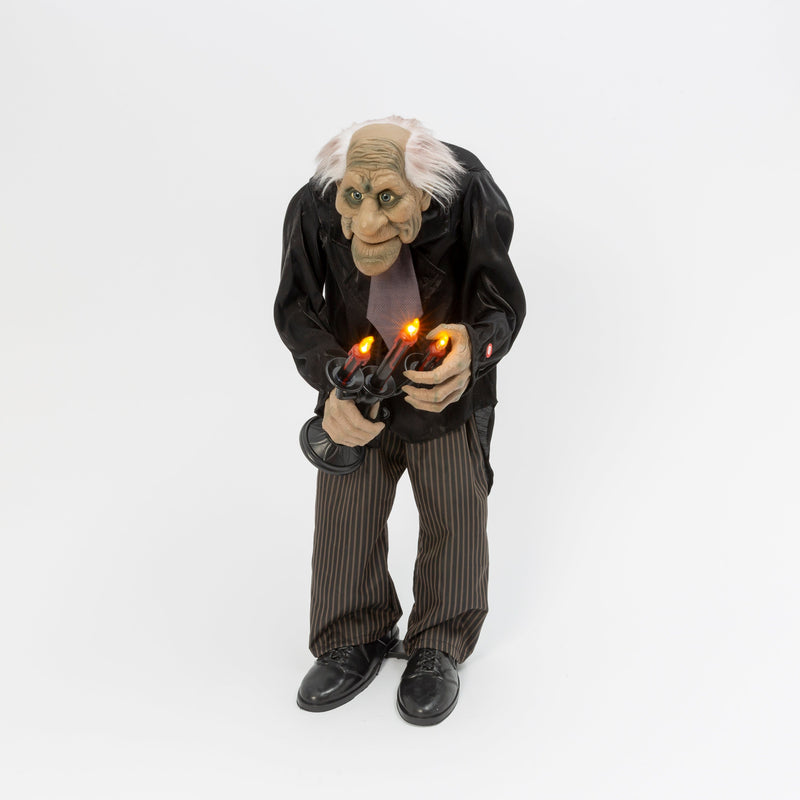 3 Foot Lighted Animated Scary Butler with Sound. - Shelburne Country Store