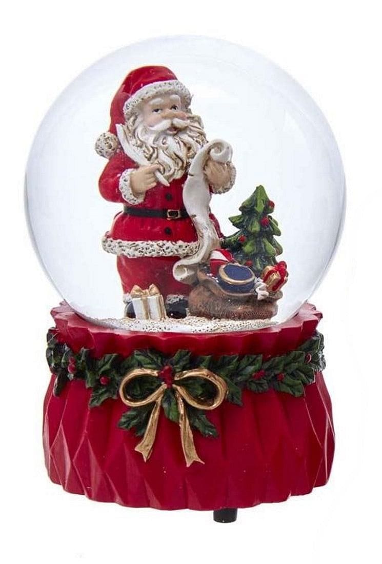 100MM Musical Santa Water Globe - - Shelburne Country Store