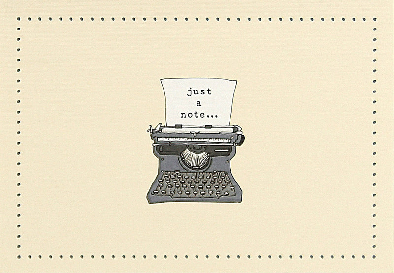 Typewriter 'Just a Note' - Note Card Set - Shelburne Country Store
