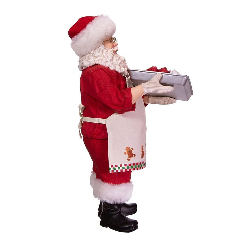11 Inch Fabriche Santa With Cake - Shelburne Country Store
