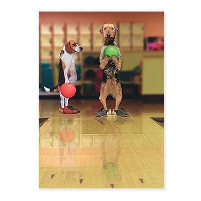 Dogs Bowling Birthday Card - Shelburne Country Store