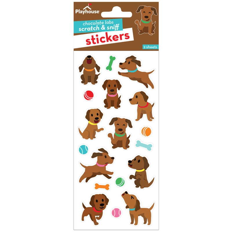 Chocolate Labs Scratch & Sniff Stickers - Shelburne Country Store