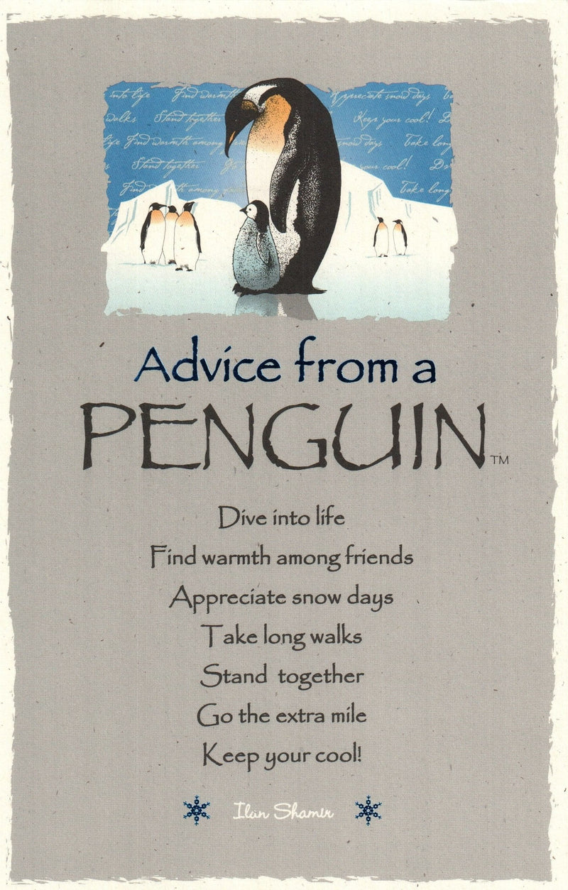 Oversize Postcard - Advice from a Penguin - Shelburne Country Store