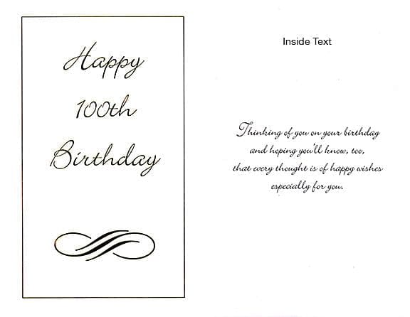 Happy 100th Birthday Gift Card - Shelburne Country Store