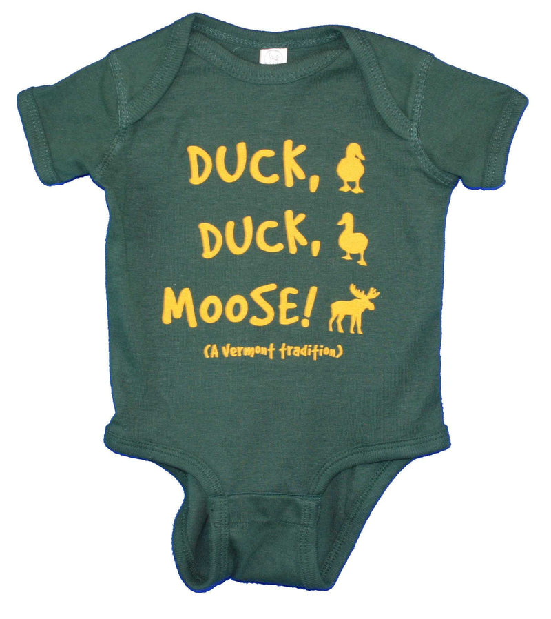 Duck Duck Moose Romper - Forest Green - - Shelburne Country Store