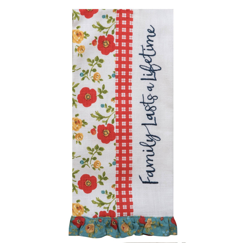 Country Fresh Family Embroidered Tea Towel - Shelburne Country Store