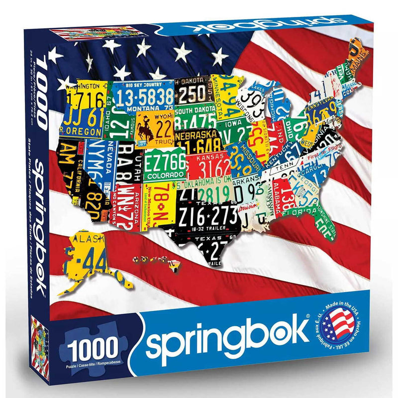 State Plates - 1000 Piece Puzzle - Shelburne Country Store