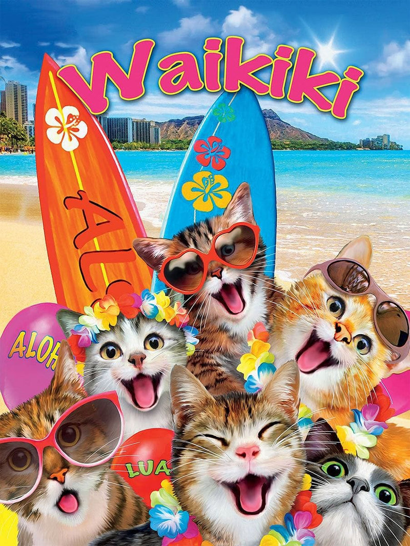 Selfies: Waikiki Beach Party 550 Piece Puzzle - Shelburne Country Store