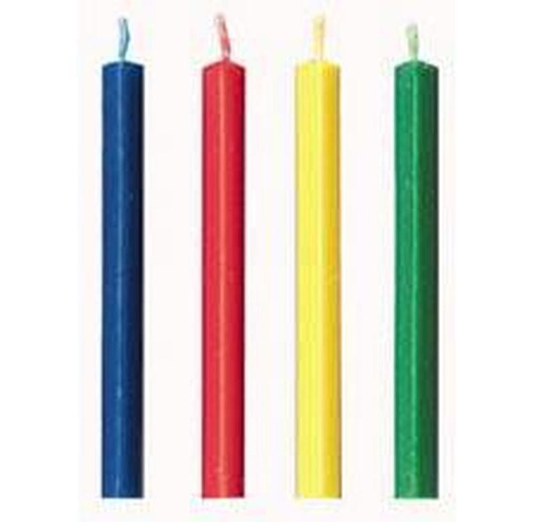 Triangle Trick Birthday Candles Rainbow Colors - 9 Count - Shelburne Country Store